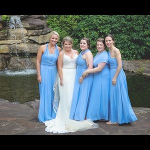 Blue Bridesmaids Dress